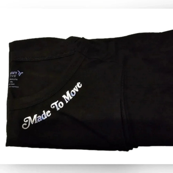 Old Navy, Size XL, Black Sleeveless Active Crop - Picture 3 of 9